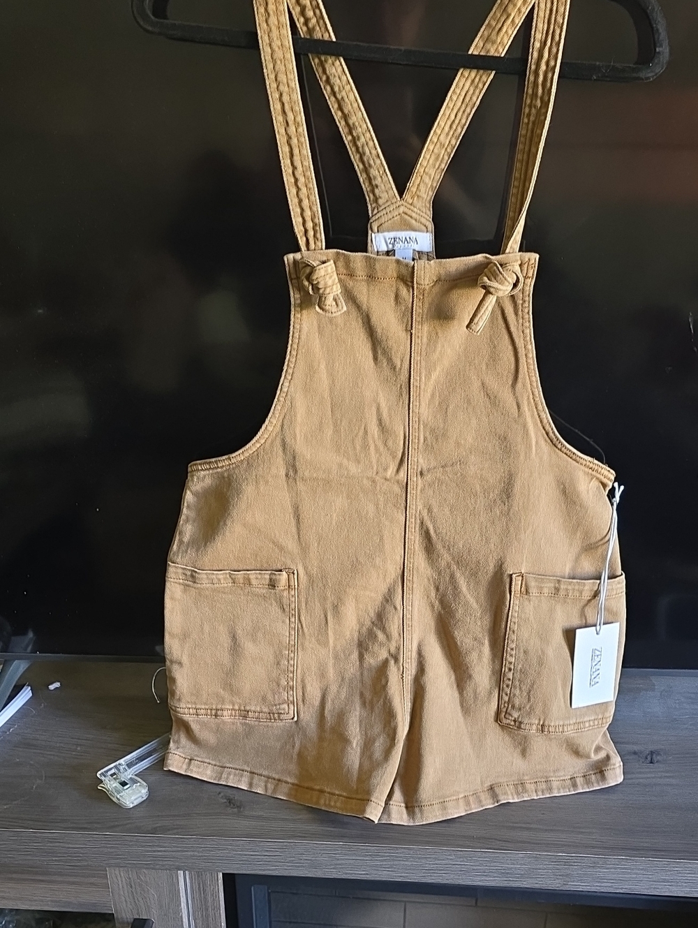 Zenana Outfitters Mustard Romper